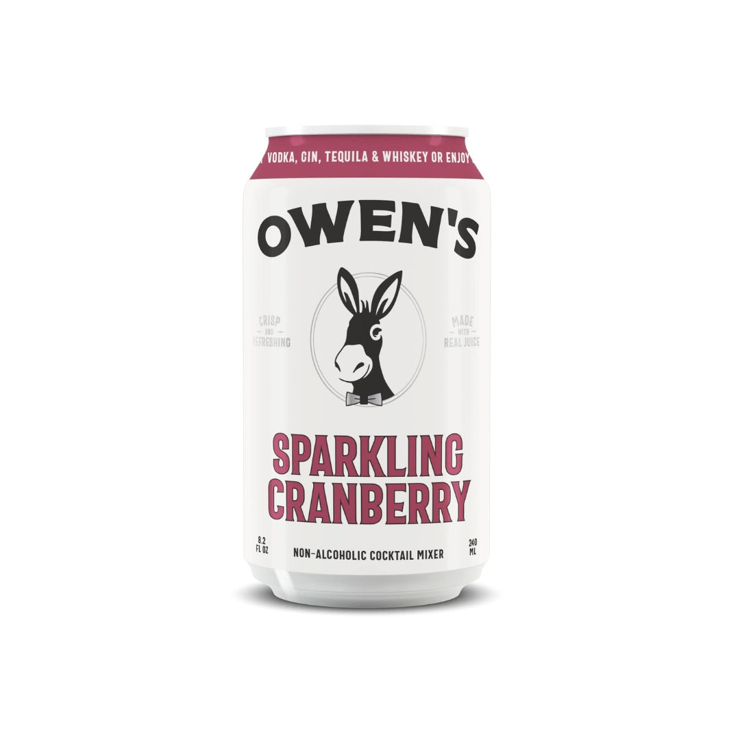 Owen's Sparkling Cranberry 240ml 4-pack - American Cocktail Club