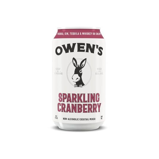 Owen's Sparkling Cranberry 240ml 4-pack - American Cocktail Club