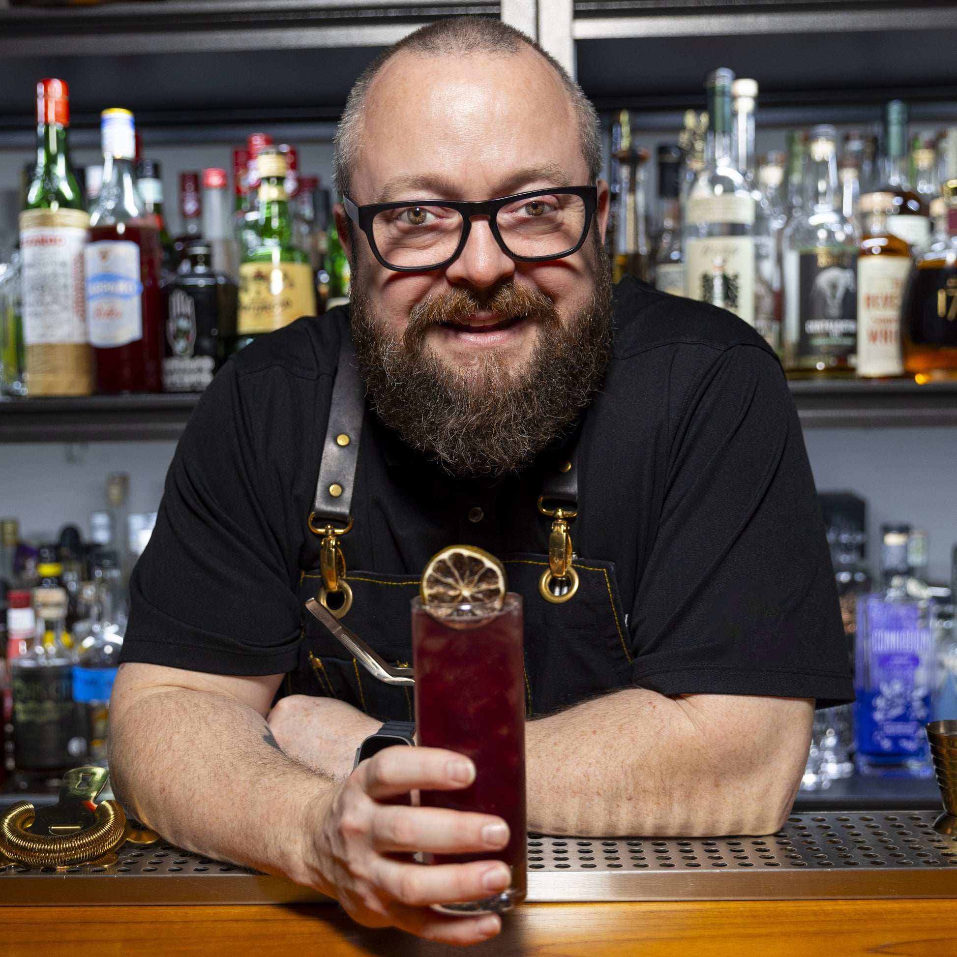 Gin & Blueberry Mint Cocktail - American Cocktail Club