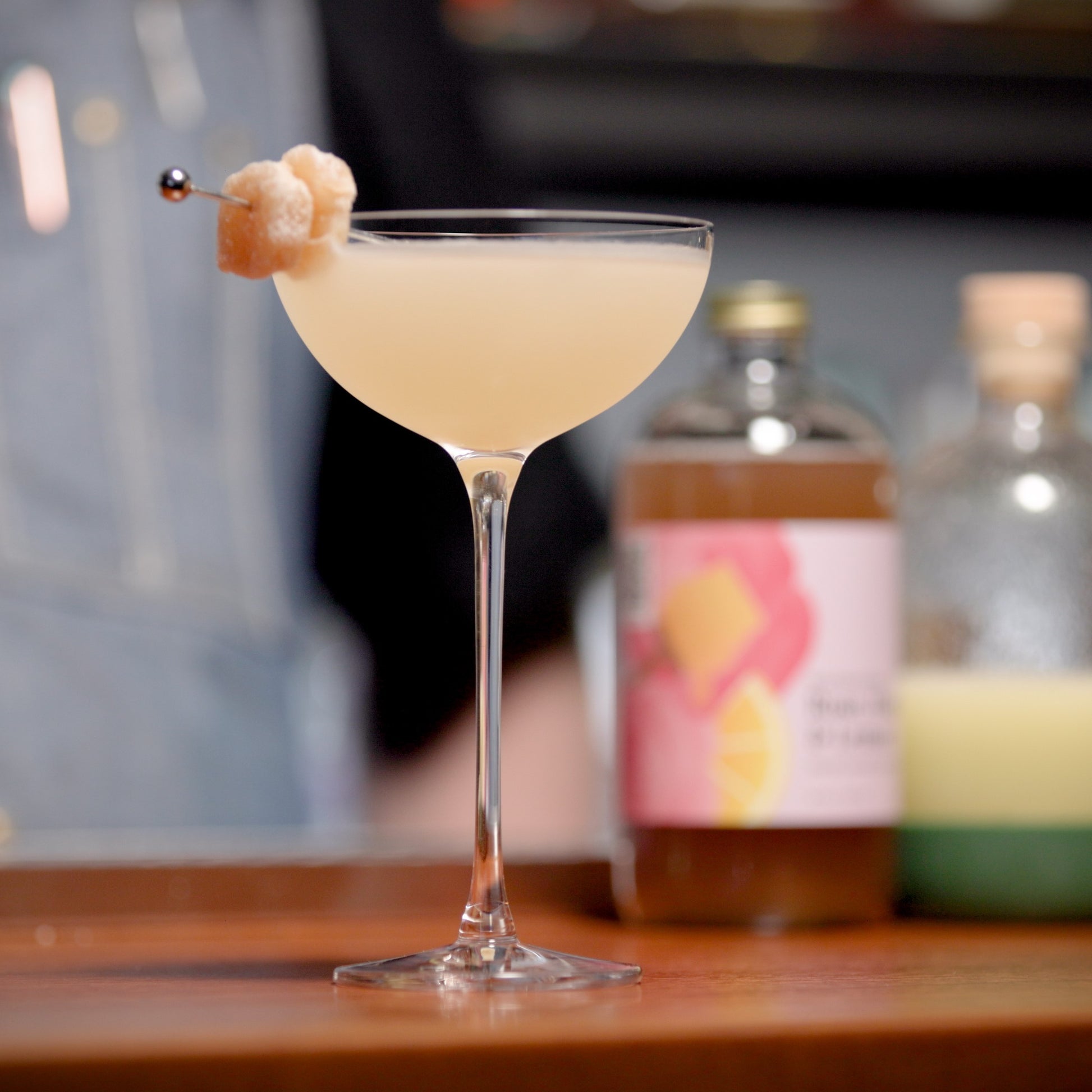 Spring Rum with Rose honey and Lemon Cocktail - American Cocktail Club